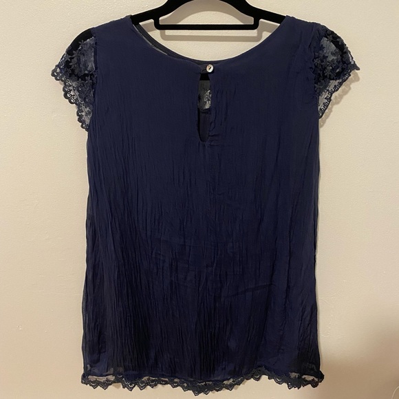 Italian silk blouse- size large - Picture 5 of 7